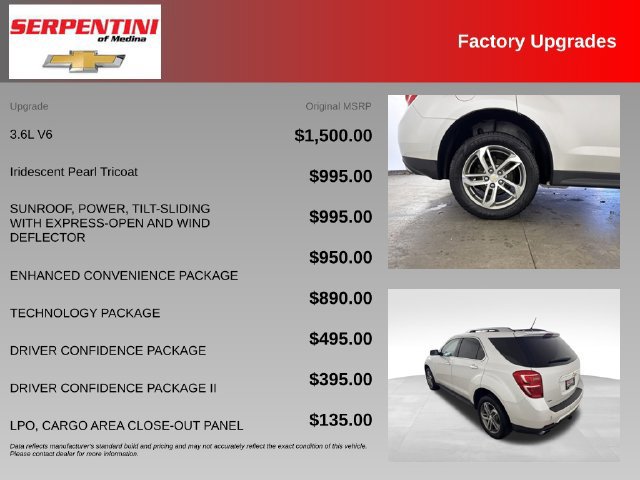 Used 2016 Chevrolet Equinox LTZ w/ Enhanced Convenience Package AWD/4WD image 5