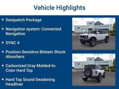New 2025 Ford Bronco Outer Banks w/ Sasquatch Package image 3