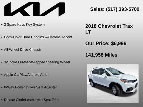 Used 2018 Chevrolet Trax LT w/ LT Convenience Package AWD/4WD image 15