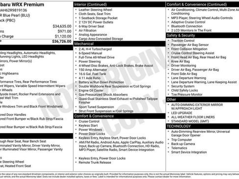 Used 2024 Subaru WRX Premium image 34