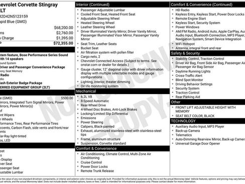 Used 2022 Chevrolet Corvette Stingray Preferred Cpe w/ 2LT RWD image 5