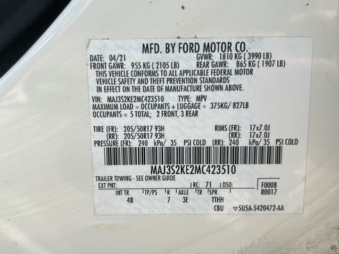 Used 2021 Ford EcoSport Titanium FWD image 30