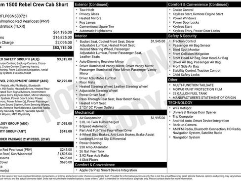 Used 2025 RAM 1500 Rebel w/ Advanced Safety Group II AWD/4WD image 27