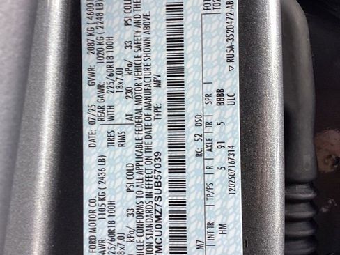 New 2025 Ford Escape ST-Line w/ Equipment Group 301A image 64