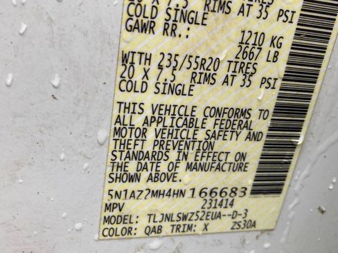 Used 2017 Nissan Murano Platinum w/ Platinum Technology Package image 24