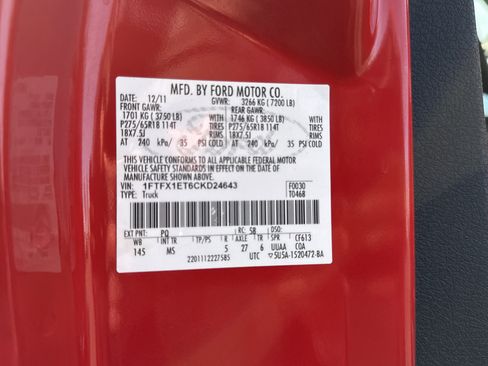 Used 2012 Ford F150 XLT w/ XLT Chrome Pkg image 30