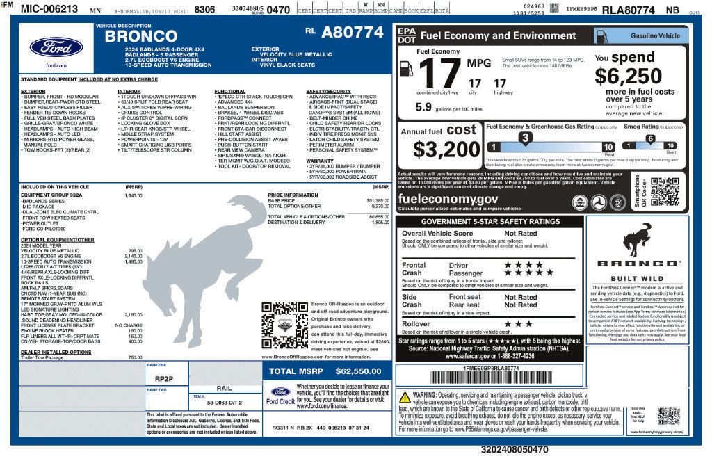Used 2024 Ford Bronco Badlands AWD/4WD image 5