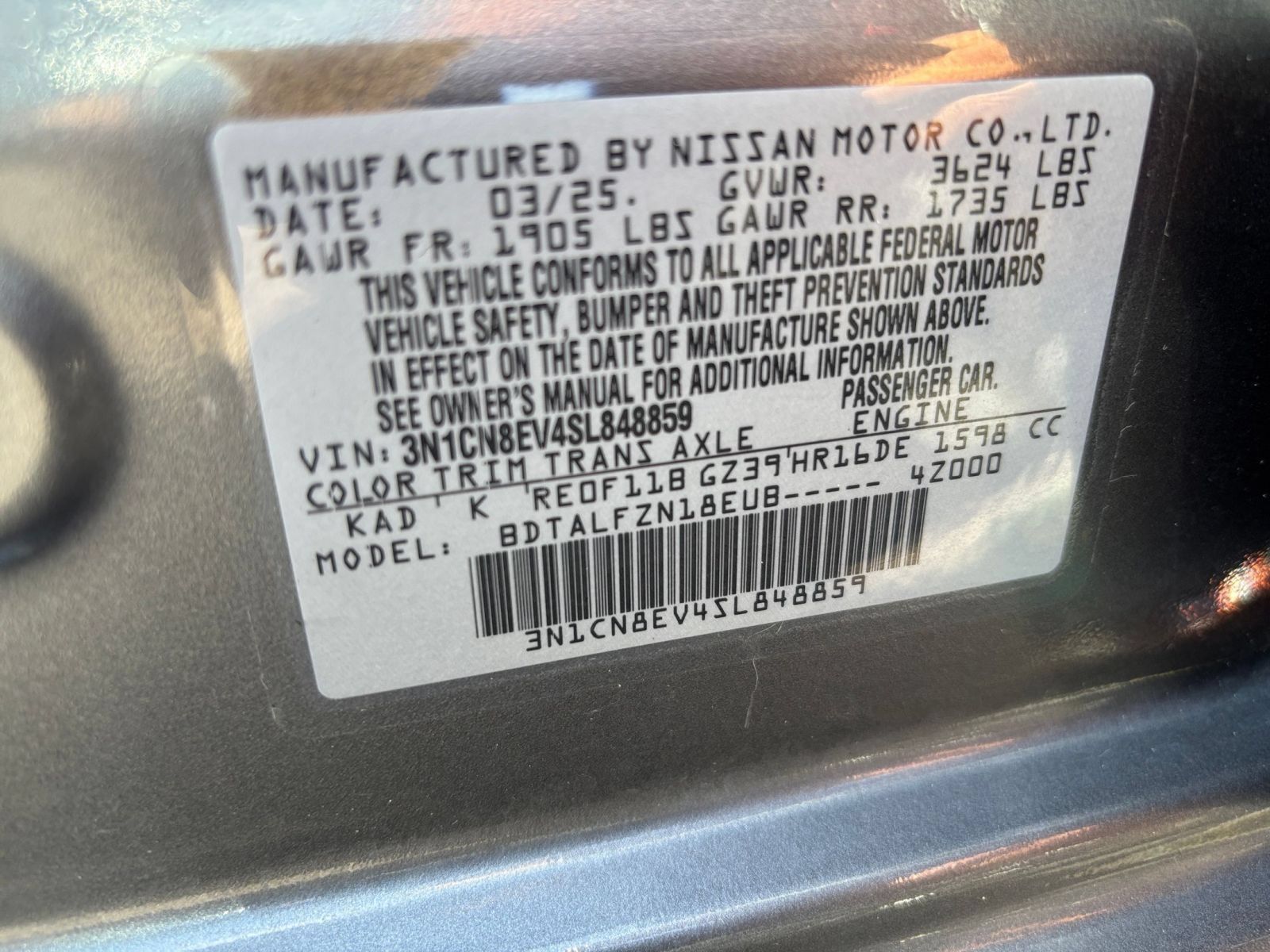 Used 2025 Nissan Versa SV FWD image 26
