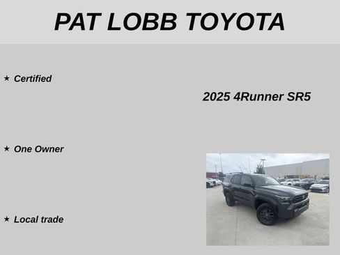 Certified 2025 Toyota 4Runner SR5 RWD image 11