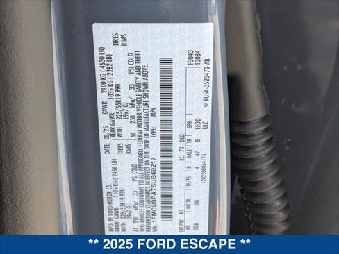 New 2025 Ford Escape ST-Line Elite w/ Premium Technology Package image 20