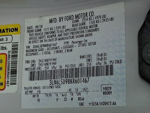 Used 2019 Lincoln MKZ Reserve w/ Reserve Plus Package image 28