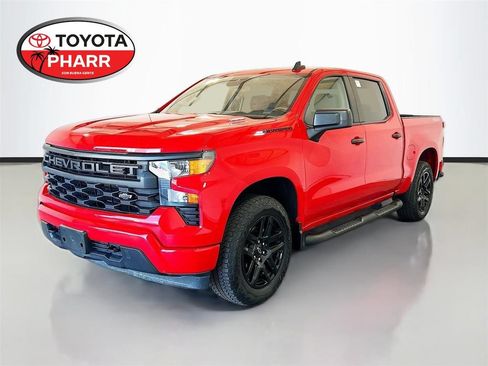 Used 2025 Chevrolet Silverado 1500 Custom w/ Turbomax Blackout Package AWD/4WD image 1