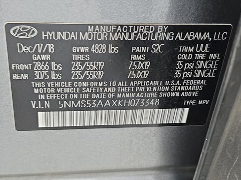 Used 2019 Hyundai Santa Fe Limited FWD image 35