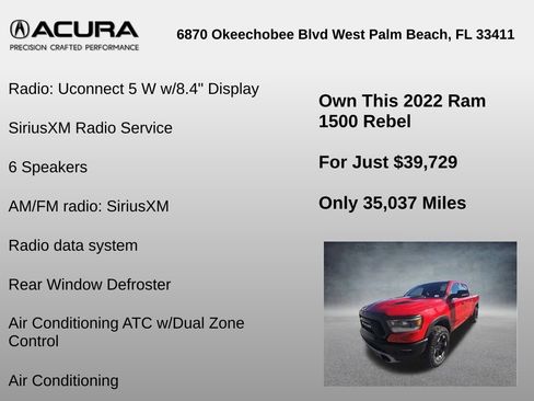 Used 2022 RAM 1500 Rebel w/ Rebel Level B Equipment Group image 36