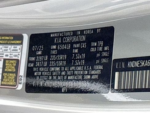 New 2026 Kia Carnival SX image 25