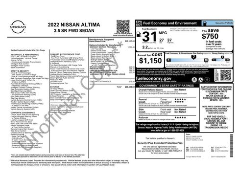 Certified 2022 Nissan Altima 2.5 SR w/ Midnight Edition Package FWD image 17