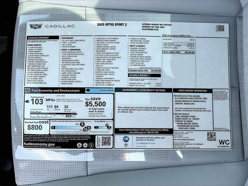 New 2025 Cadillac Optiq Sport 2 image 14