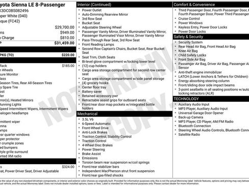Used 2011 Toyota Sienna LE w/ Towing Pkg FWD image 2