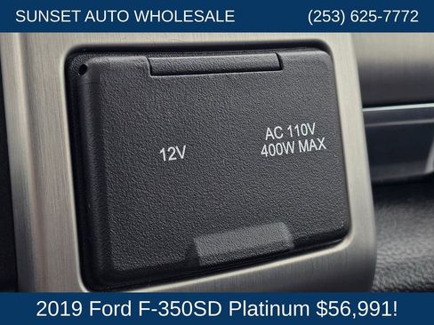 Used 2019 Ford F350 Platinum w/ Platinum Ultimate Package AWD/4WD image 46
