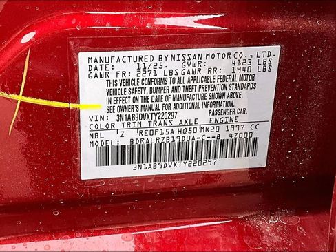 New 2026 Nissan Sentra SR w/ SR Premium Package image 8