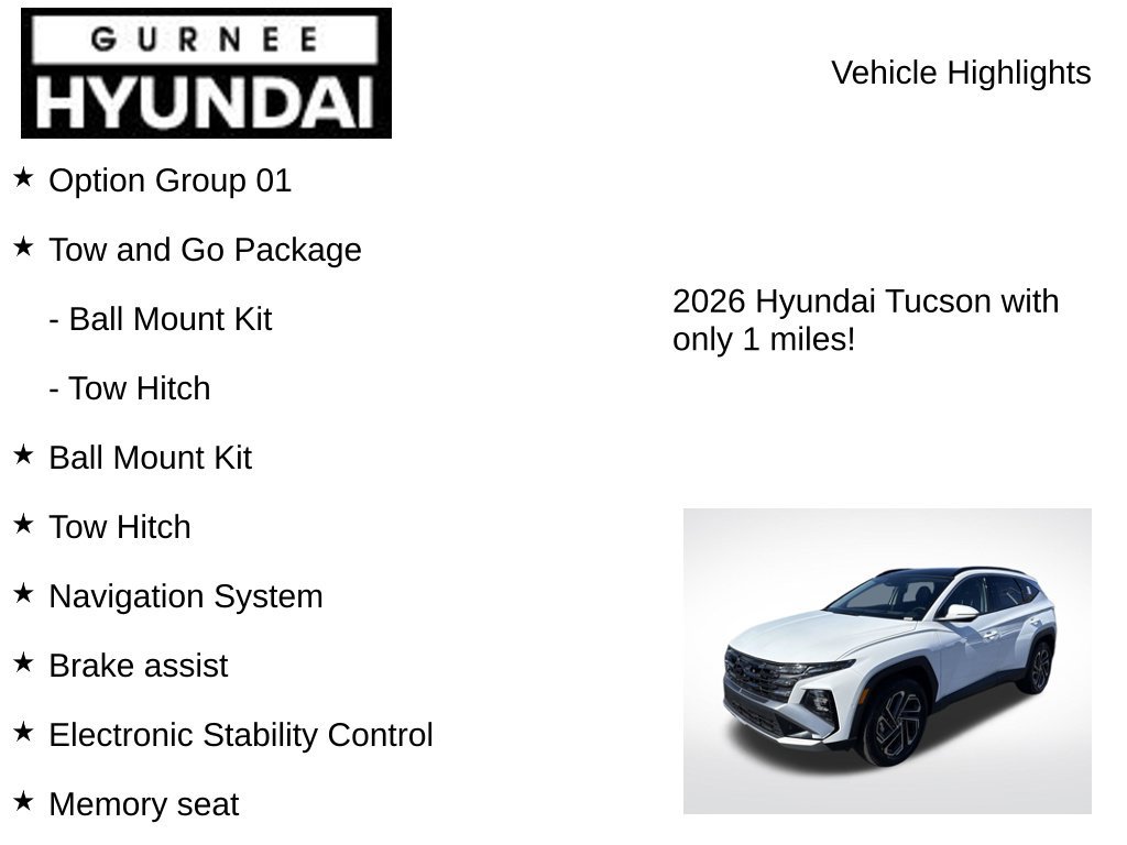 New 2026 Hyundai Tucson Limited w/ Tow & Go Package AWD/4WD image 9