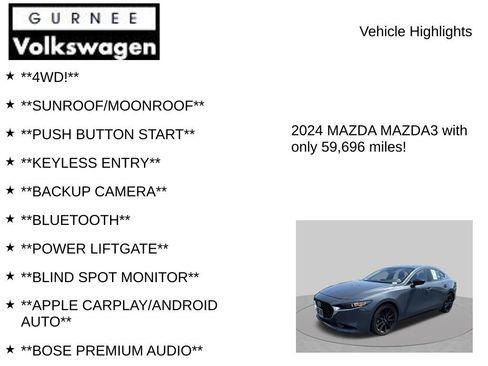 Used 2024 MAZDA MAZDA3 s AWD/4WD image 7