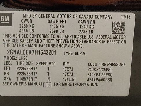 Used 2017 Chevrolet Equinox LT w/ Convenience Package FWD image 33