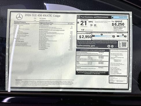 New 2026 Mercedes-Benz GLE 450 4MATIC Coupe image 18