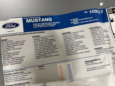 Used 2023 Ford Mustang GT Premium w/ Equipment Group 401A image 18