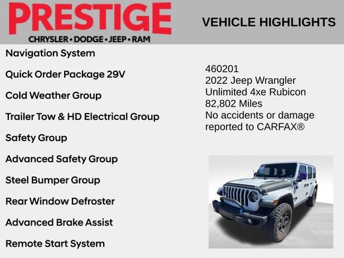 Used 2022 Jeep Wrangler Unlimited Rubicon 4xe w/ Steel Bumper Group image 2
