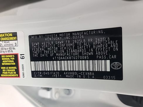 Used 2026 Toyota Camry LE FWD image 40