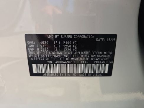 Certified 2025 Subaru Legacy Limited w/ Popular Package #3 image 29