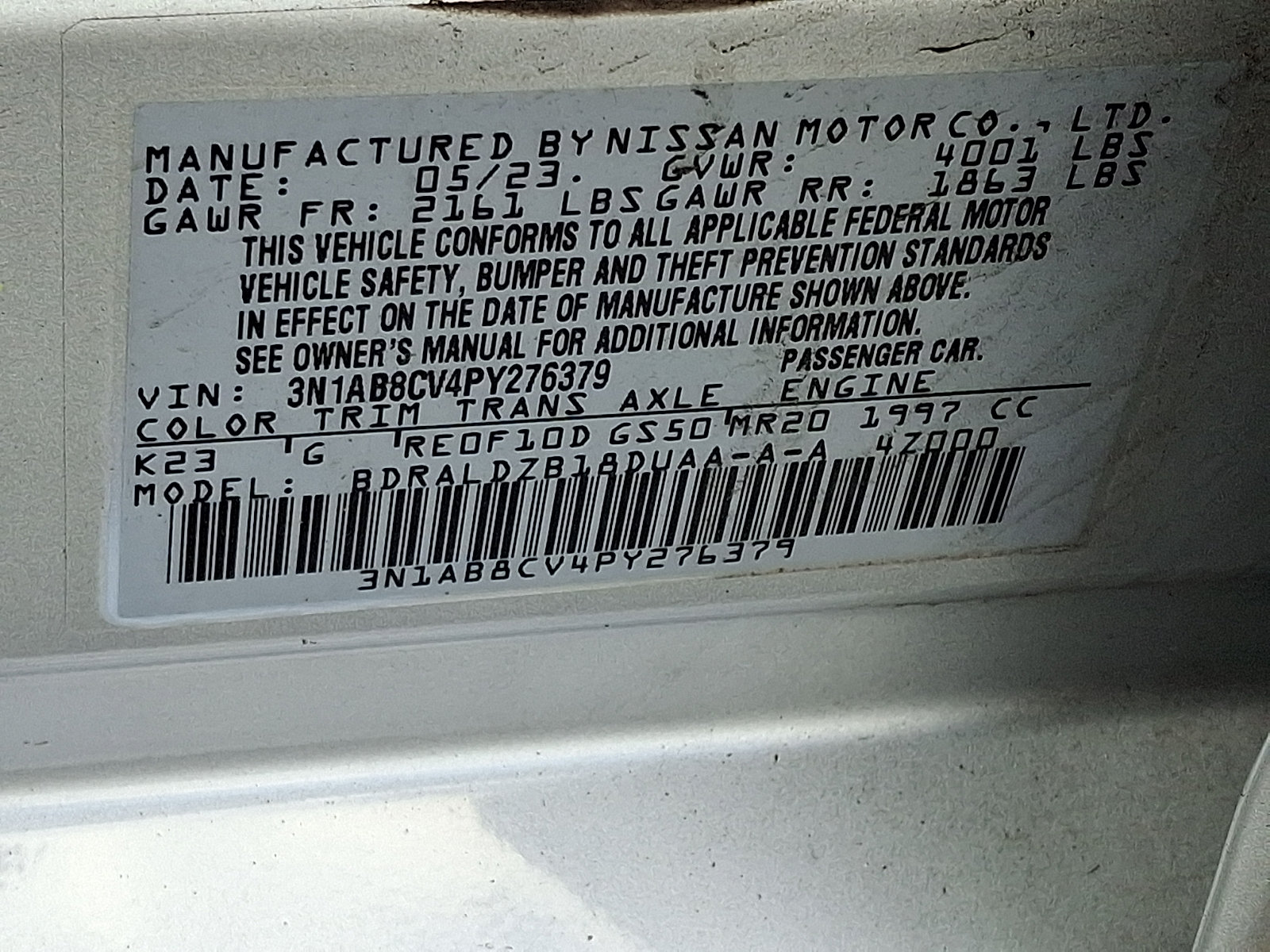 Used 2023 Nissan Sentra SV w/ All-Weather Package FWD image 27