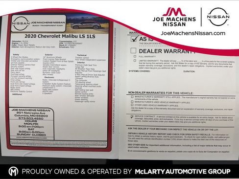 Used 2020 Chevrolet Malibu LS image 30