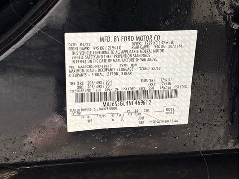 Used 2022 Ford EcoSport SE w/ SE Convenience Package image 16