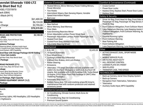 New 2026 Chevrolet Silverado 1500 LTZ AWD/4WD image 19