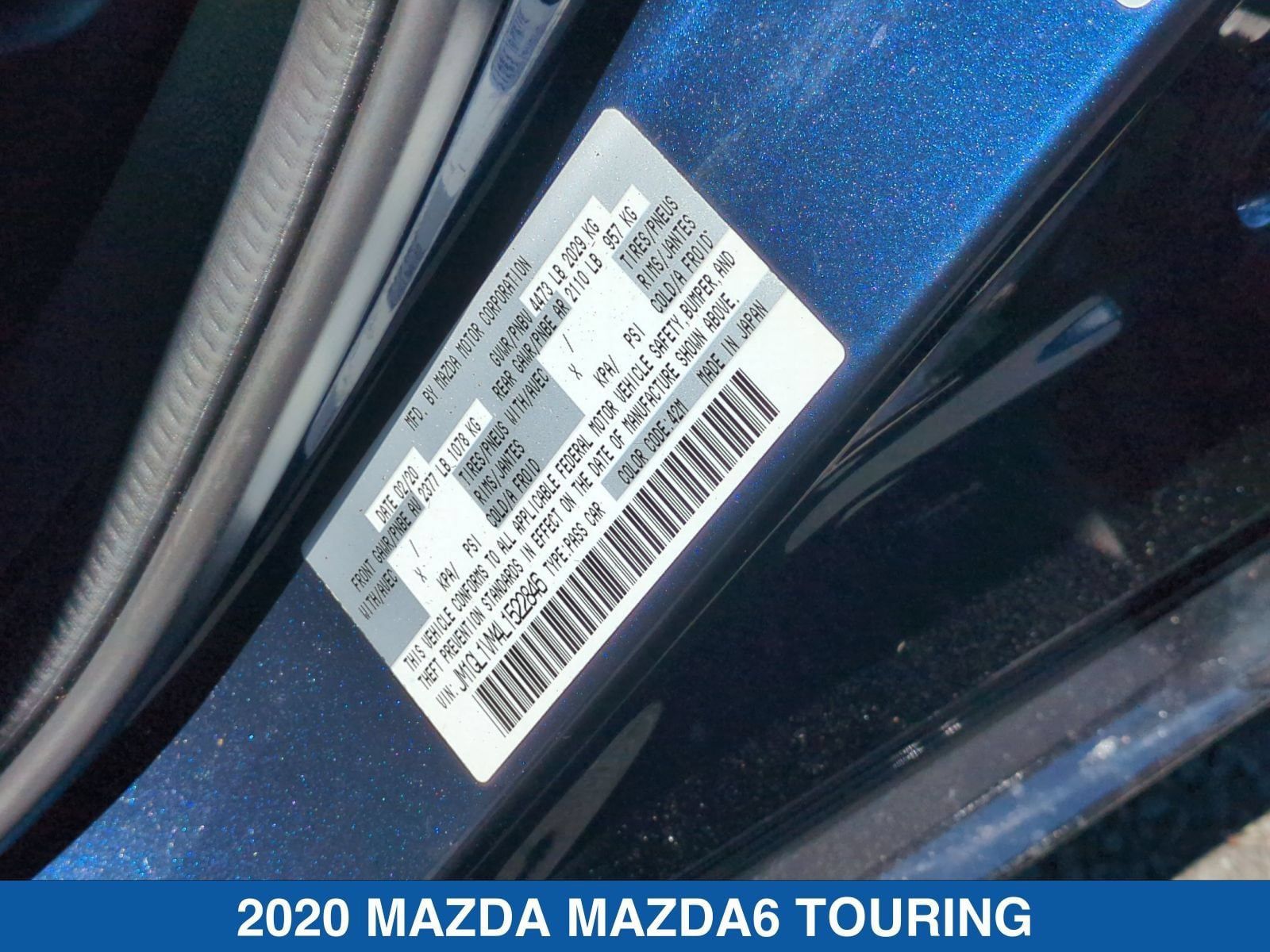 Used 2020 MAZDA MAZDA6 Touring FWD image 39