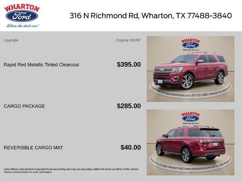 Certified 2020 Ford Expedition King Ranch w/ Cargo Package RWD image 2
