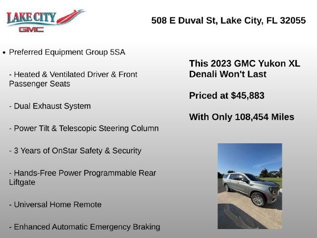 Used 2023 GMC Yukon XL Denali w/ LPO, Floor Liner Package RWD image 13