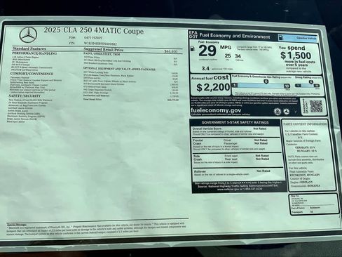 Certified 2025 Mercedes-Benz CLA 250 4MATIC image 26