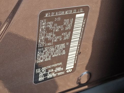 Certified 2023 INFINITI QX80 Premium Select w/ Cargo Package AWD/4WD image 30