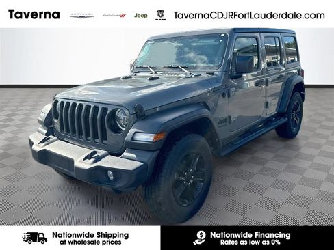 Certified 2022 Jeep Wrangler Unlimited Sport AWD/4WD image 1