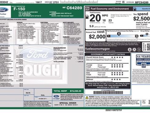 Used 2021 Ford F150 Lariat w/ Equipment Group 502A High AWD/4WD image 25