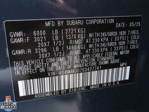 Used 2025 Subaru Ascent Touring AWD/4WD image 30