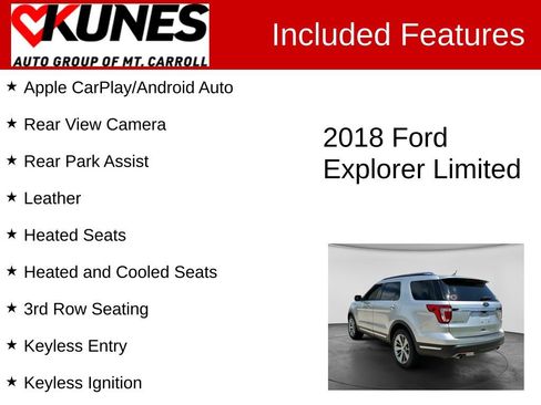 Used 2018 Ford Explorer Limited AWD/4WD image 3