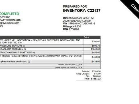 Used 2020 Ford Explorer Platinum w/ Premium Technology Package image 8