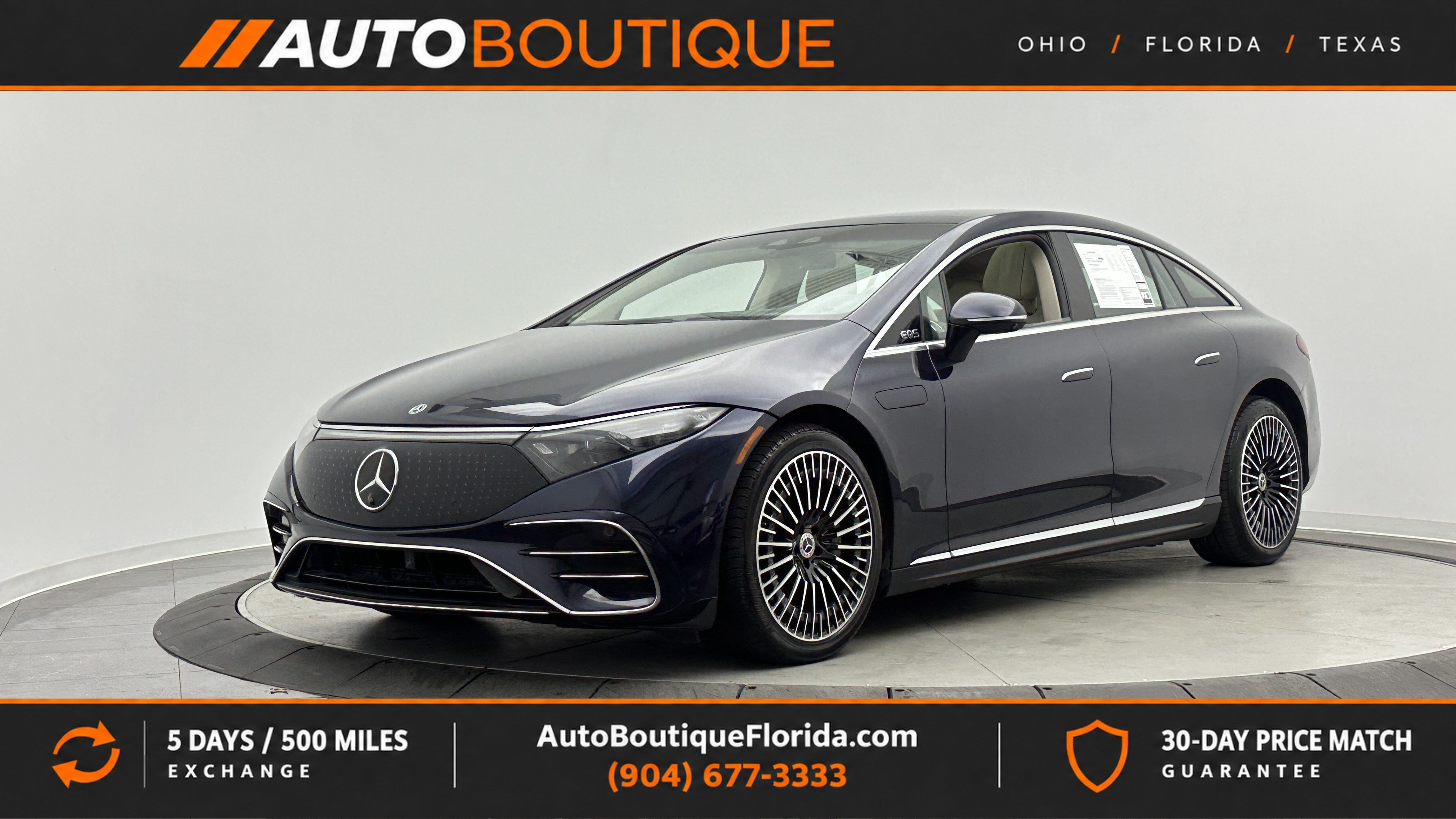 Used 2022 Mercedes-Benz EQS 580 4MATIC Sedan w/ Exclusive Trim Package image 1