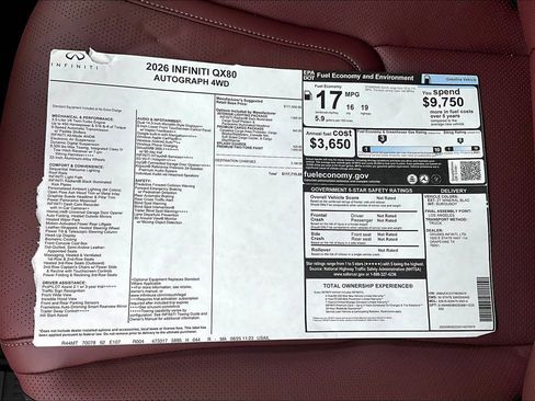 New 2026 INFINITI QX80 Autograph image 28