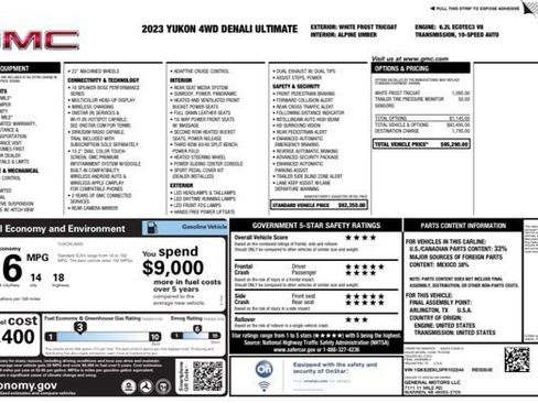 Used 2023 GMC Yukon Denali Ultimate AWD/4WD image 32