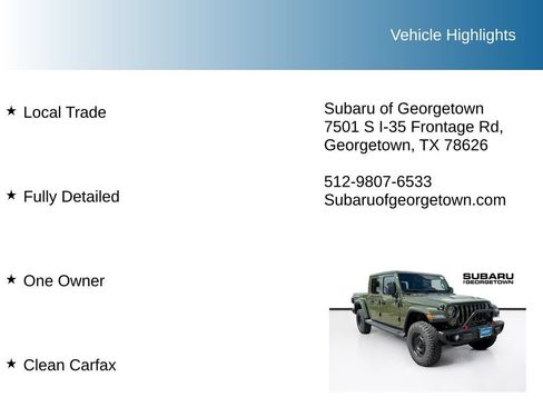 Used 2023 Jeep Gladiator Rubicon w/ LED Lighting Group AWD/4WD image 10